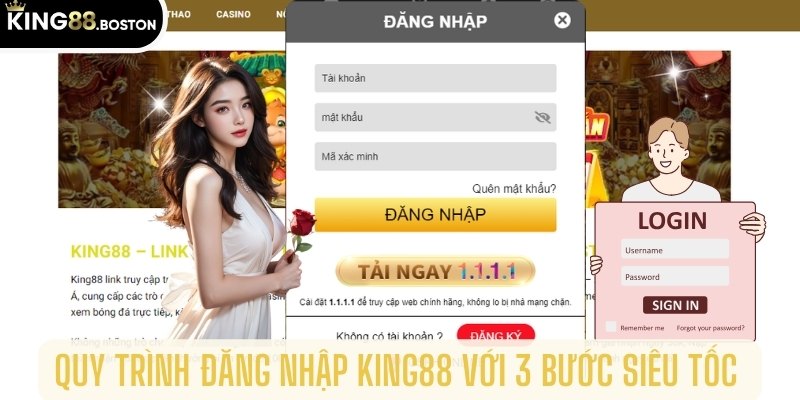 Đăng nhập King88 với 3 bước đơn giản 